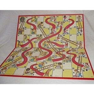 Chutes Ladders Replacement Play Board Game 1979 Wall Decor Made in USA Children